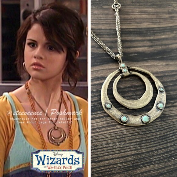 2000s Hammered Ring Necklace ASO Alex Russo - Picture 1 of 11